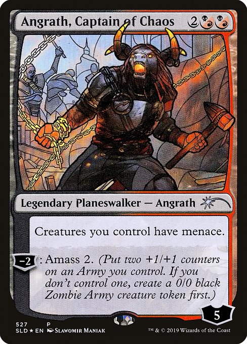 【Foil】(527)《混沌の船長、アングラス/Angrath, Captain of Chaos》[SLD] 金U